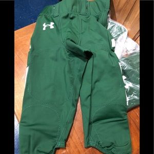 NEW Authentic Under Armour Football Pants Green Sm